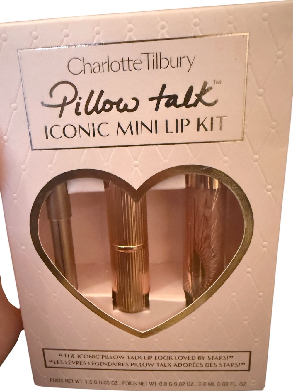 NEW Charlotte Tilbury Pillow Talk Iconic Mini Lip Set
